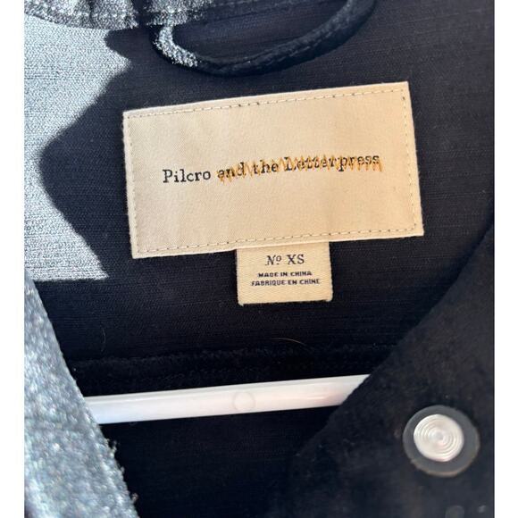 Anthropologie Pilcro and the Letter Press Black Classic Velvet Jacket - Picture 6 of 7